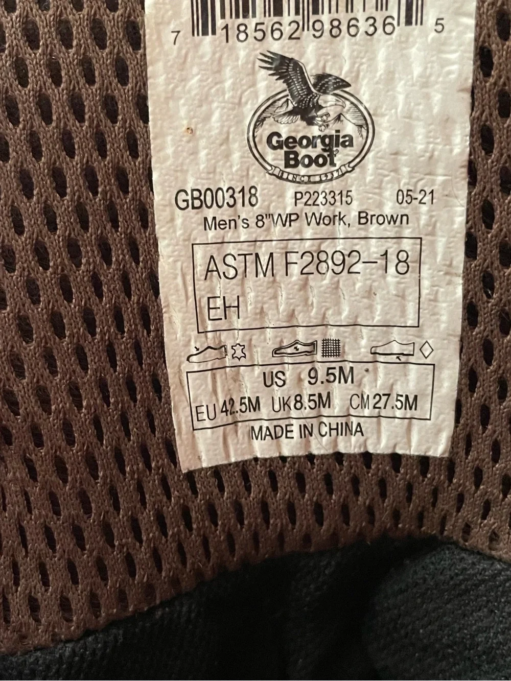 Georgia Giant Revamp waterproof work boots Size 9.5 Men’s